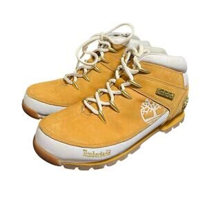Timberland Euro Hiker Tan Leather Hiking Boots Shoes Women’s Size 9 Y2K